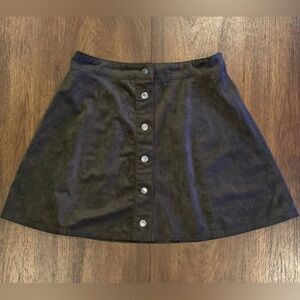 Forever 21 Forest Green A-Line Mini Skirt